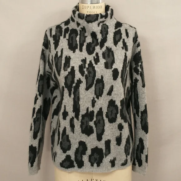 Pull Femme Catherine Malandrino - Taille M (étiquette XL) - Gris Acrylique - Occasion Très Bon état